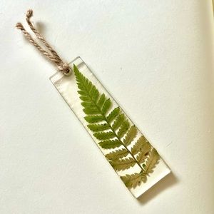 Nature resin bookmark